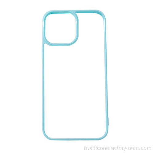 Macaron couleur bordure iphone silicone case